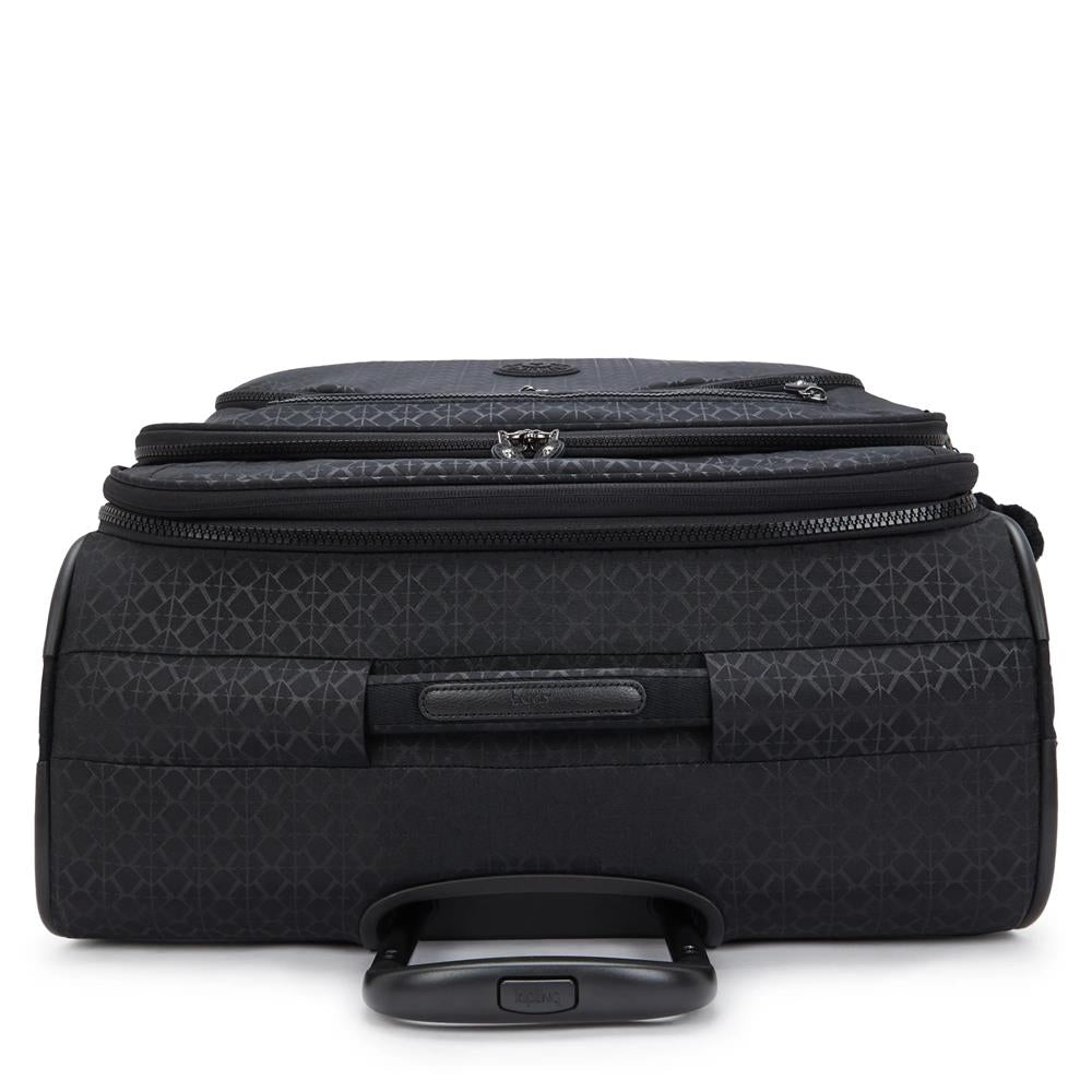 Kipling YOURI SPIN L, Reisekoffer, Signature Emb (schwarz), 100L Trolley Koffer groß Rollen