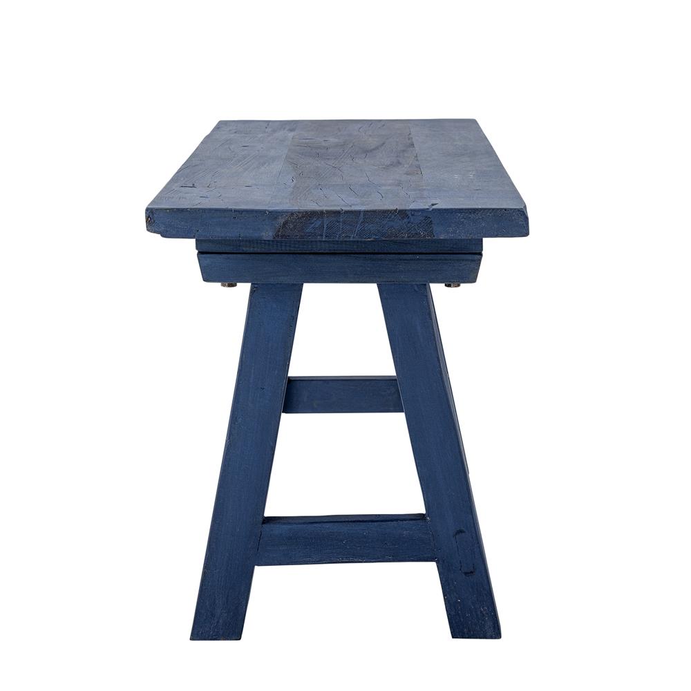 Bloomingville Porir Bank blau - Holzbank Sitzbank modern mit massivem Design für Flur & Wohnzimmer