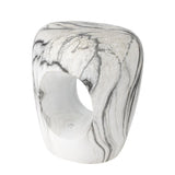Bloomingville Bard Beistelltisch natur - Steingut Tisch skulptural modern für Wohnzimmer & Deko