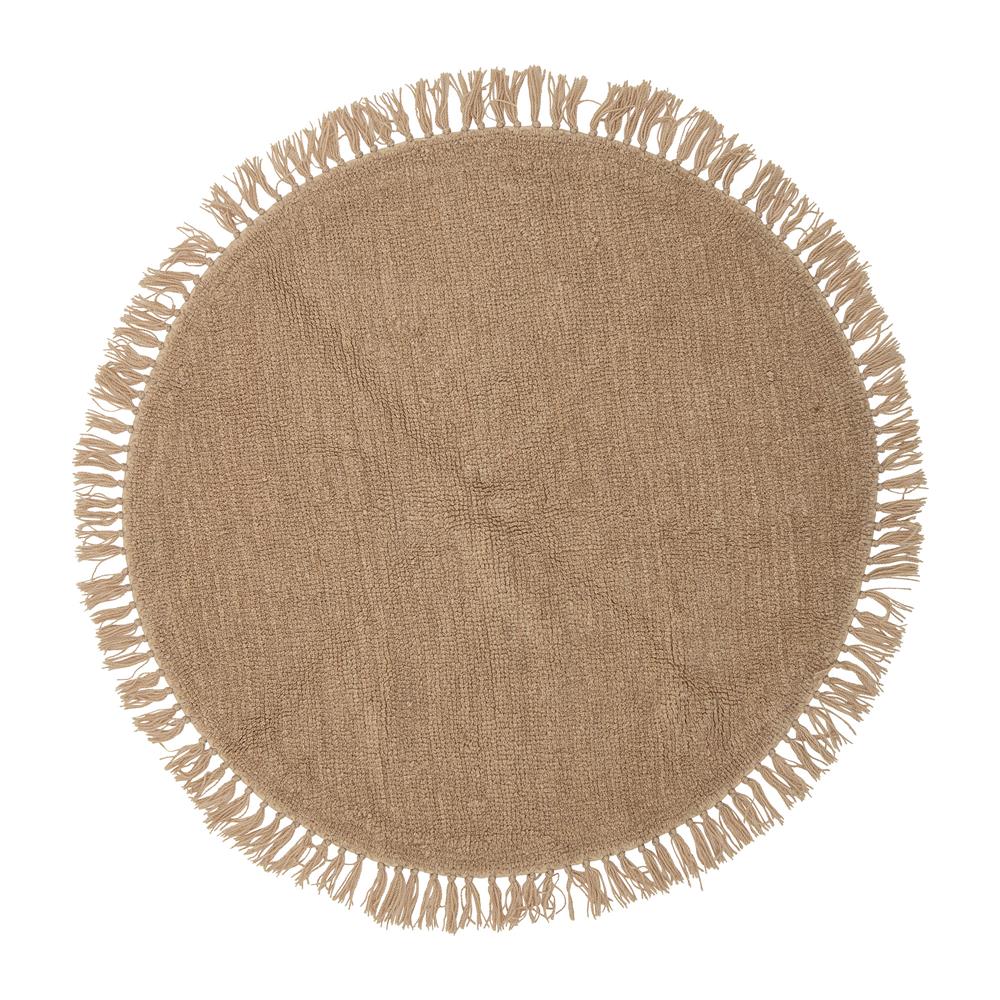 Bloomingville Lenea Teppich, Braun, Wolle D110 cm