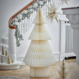 Bloomingville Ilo Stern Weiß Papier 3er Set Weihnachtsstern zum Aufhängen