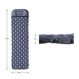 NILS CAMP Campingmatte leicht in grau mit Luftpumpe Outdoor Trekking Reisen