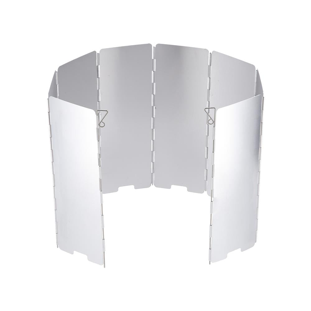 NILS CAMP Windschutz für Gaskocher faltbar - Camping Windschutz aus Aluminium für Outdoor Küche