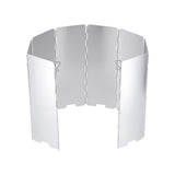 NILS CAMP Windschutz für Gaskocher faltbar - Camping Windschutz aus Aluminium für Outdoor Küche