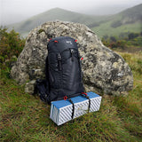 NILS CAMP Campingmatte faltbar 195 cm in Blau - isolierende Outdoor Matte für Trekking & Camping