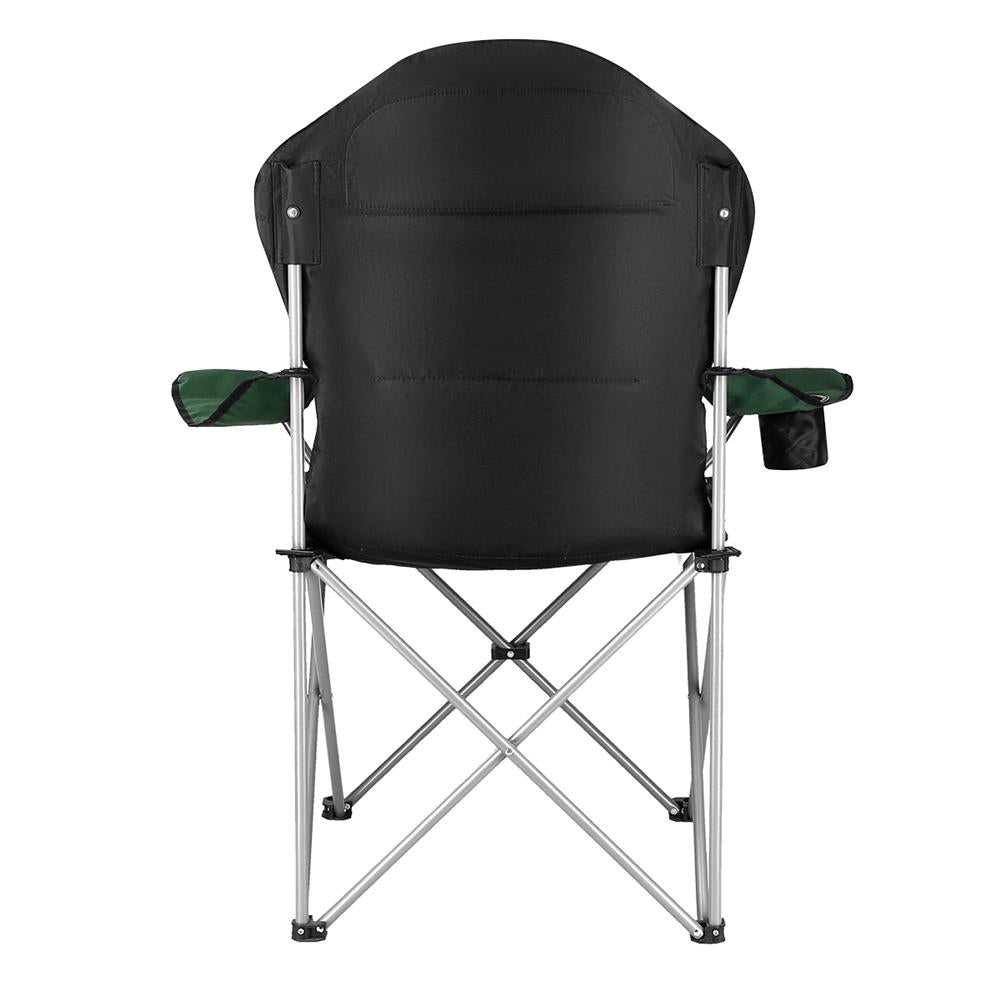 NILS CAMP Campingstuhl Tarnfarben - großer gepolsterter Klappstuhl mit Armlehnen für Camping & Garten