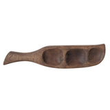 Bloomingville Thorun Schale braun L40 cm aus Mangoholz – Tapasschale für Küche & Tischdeko