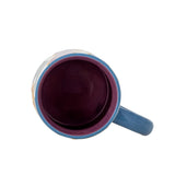 Bloomingville Salacia Tasse 4er Set 260 ml D8 cm bunt - Steingut Tassen mit Wellenmuster für Küche