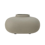 Bloomingville Tezza Vase grau aus Aluminium – moderne Deko Vase für Fensterbank & Wohnzimmer
