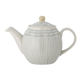 Bloomingville Maple Teekanne, Blau, 900ml, Steingut, dänisches Design