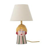 Bloomingville Miss Jody Tischlampe bunt - Steingut Lampe mit E27 für Wohnzimmer & Tischdeko