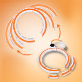 Hula Hoop Reifen mit LCD-Zähler, Magneten und Gewicht Weiß/Orange | HMS HHM21
