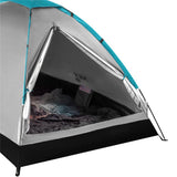 NILS CAMP Zelt für 2 Personen in Grau - kompaktes Campingzelt für Outdoor, Trekking, Festival & Reisen
