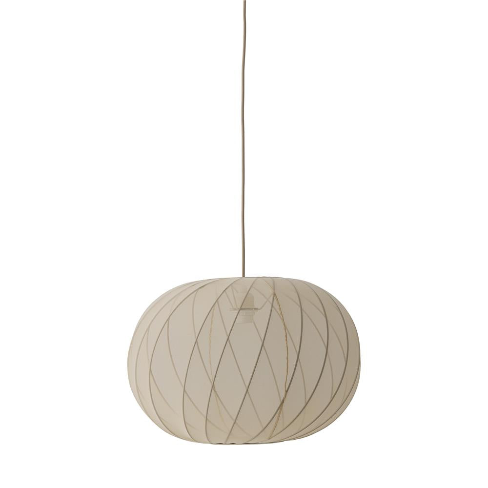 Bloomingville Piola Hängeleuchte natur - Deckenlampe mit Netzstruktur E27 für Wohnzimmer