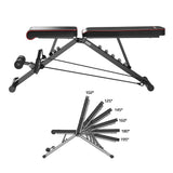 Trainingsbank klappbar mit Seilzügen bis 120 kg | HMS L1217