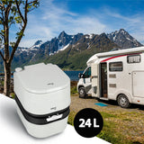 NILS CAMP Campingtoilette hochwertige Reisetoilette Toilette für Unterwegs mobiles WC