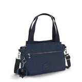 Kipling ELYSIA, mittelgroße Schultertasche, Blue Bleu 2 (blau), Umhängetasche mit vielen Fächern