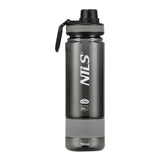 NILS CAMP Trinkflasche Tritan 700 ml grau für Camping Outdoor Sport Reisen