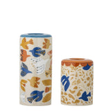 Bloomingville Anniversary Kerzenhalter Bunt Steingut 2er Set