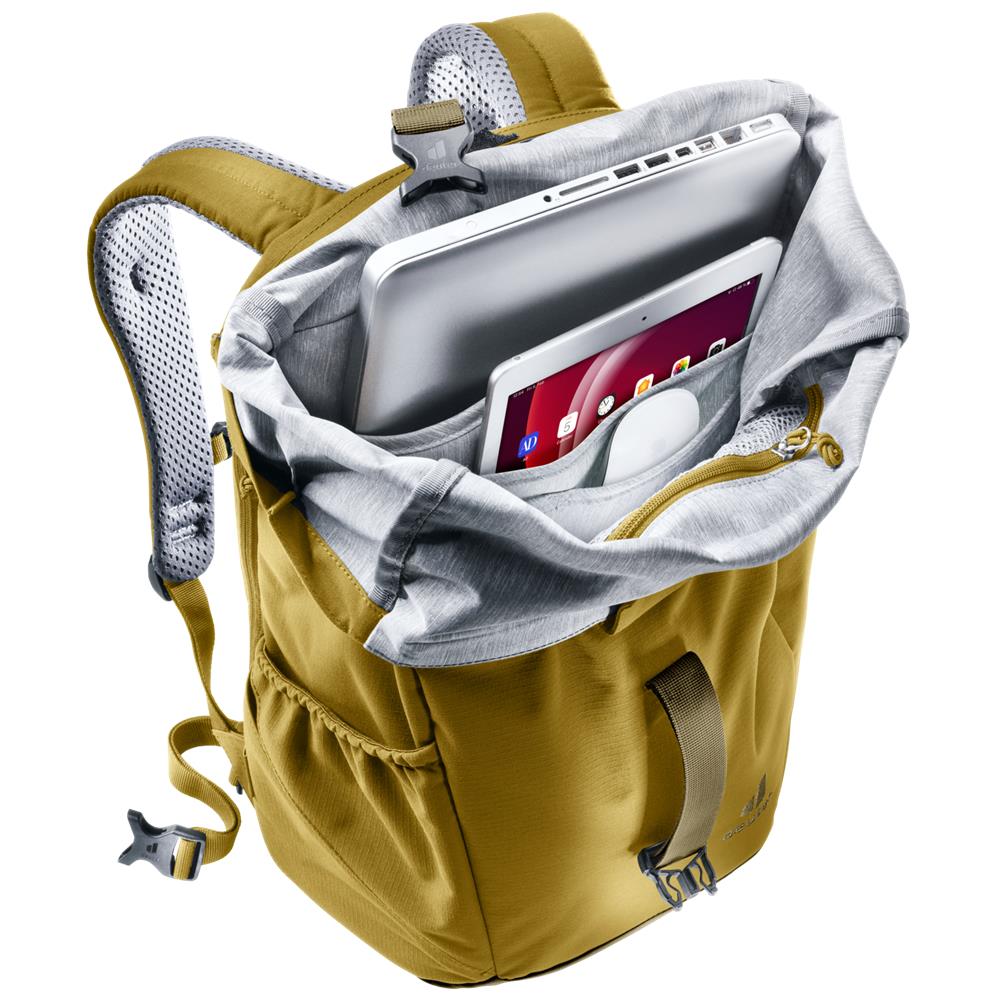 deuter Stepout 22, Lifestyle-Rucksack, kelp-nori (beige), 22L, mit Flaschenhalter und Laptopfach