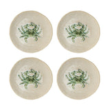 Bloomingville Hadden Teller 4er Set 13 cm Steingut grün Krebs