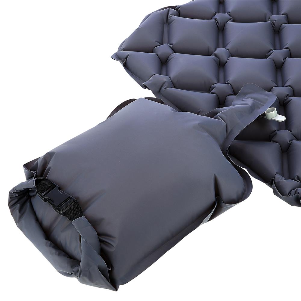 NILS CAMP Campingmatte leicht in grau mit Luftpumpe Outdoor Trekking Reisen
