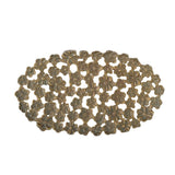 Bloomingville Micha Tablett Messing Aluminium 43,5x25 cm Dekotablett