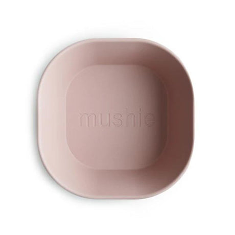 Mushie Kinderschüssel 2er Set, Blush, quadratisch, BPA-frei