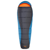 NILS CAMP Schlafsack Schwarz-Blau-Orange - Mumienschlafsack für Camping, Trekking & Outdoor