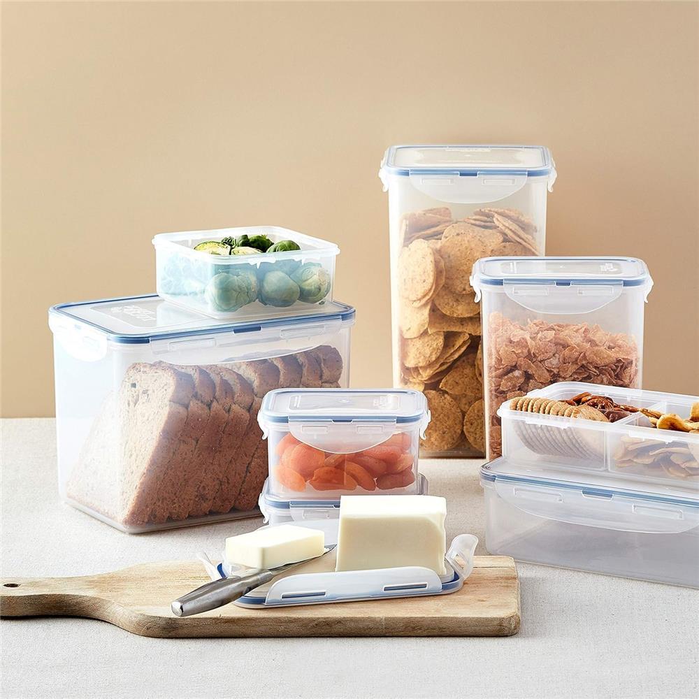 LocknLock 3er Frischhaltedosen-Set 2,3L, 1,1Lm, 470ml, Luftdicht, Wasserdicht, BPA-frei, Gefiergeeignet