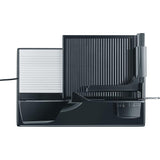 GRAEF Allesschneider SlicedKitchen S11002 schwarz Edelstahl-Wellenschliffmesser und Kindersicherung