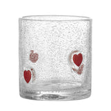 Bloomingville Debra Trinkglas Klar Glas Herzen Weihnachtsglas 370 ml