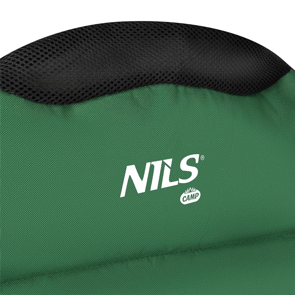 NILS CAMP Campingstuhl Tarnfarben - großer gepolsterter Klappstuhl mit Armlehnen für Camping & Garten