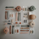 Mushie Snackbecher, Cloudy Mauve, aus Silikon, BPA-frei