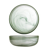 Bloomingville Amelie Dekoschale grün Glas modern 27 cm