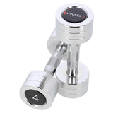 Kurzhantel Set 2x 4 kg verchromt Stahl | HMS CHD