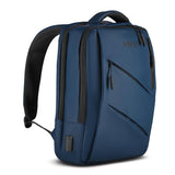 NILS Laptop Rucksack 15L Blau - mit USB- und USB-C-Anschlüssen Arbeit Schule Uni Reisen