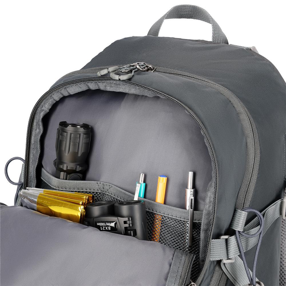 NILS CAMP Trekkingrucksack Wayfarer 35L in Grau - komfortabler Outdoor Rucksack mit Belüftung