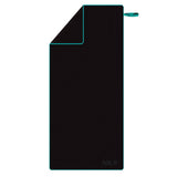 NILS Mikrofaserhandtuch 200x90 cm in Schwarz - schnelltrocknendes Handtuch für Camping, Strand & Sport