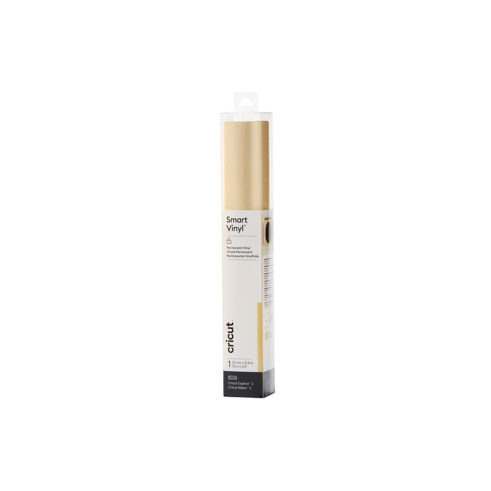 Cricut Smart Vinyl Klebefolie Permanent Glanz Shimmer Gold 1 Rolle Folie Aufkleber basteln gestalten