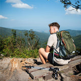 NILS CAMP Trekkingrucksack Rambler 40L in Grün - Outdoor Rucksack mit Belüftung & Regenhülle