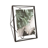 Umbra Prisma Geometrischer Bilderrahmen 30x25 cm Schwarz Moderner stylischer Fotorahmen zum Aufhängen oder Aufstellen