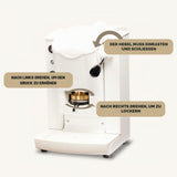 Faber Coffee Machines Slotplast Pure White ESE Pad Espressomaschine Padmaschine