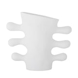 Bloomingville Pernilla Vase, Weiá, Steingut L29,5xH26xW12,5 cm