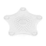 Umbra Starfish Abfluss Haarfänger mit Saugnäpfen, Silikon Abflusssieb, in Weiß