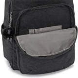 Kipling SEOUL L, Großer Rucksack, Black Noir (schwarz), 27L, mit 15-Zoll-Laptopfach
