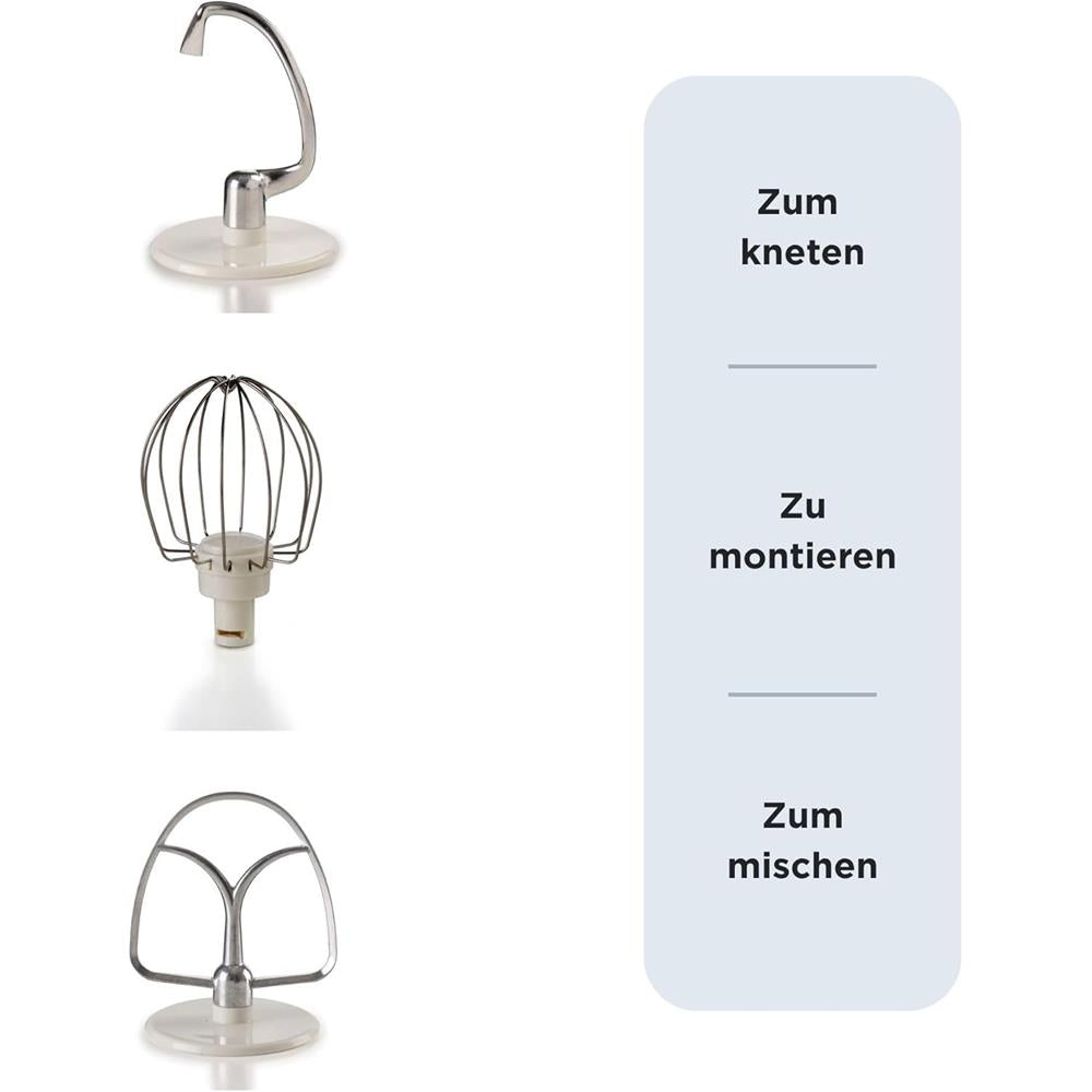 Ariete Vintage Küchenmaschine, Beige, 5,5-L-Schüssel, Knet- und Rührmaschine, Groß