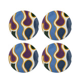 Bloomingville Salacia Teller 4er Set D18 bunt - Steingut Teller handbemalt für Küche & Tischdeko