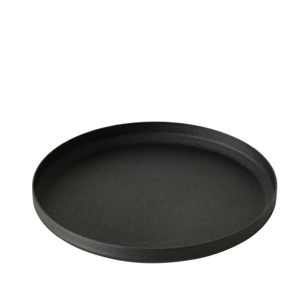 BOLTZE Kerzenteller Mio 3er Set Metall schwarz skandinavisch für Stumpenkerzen