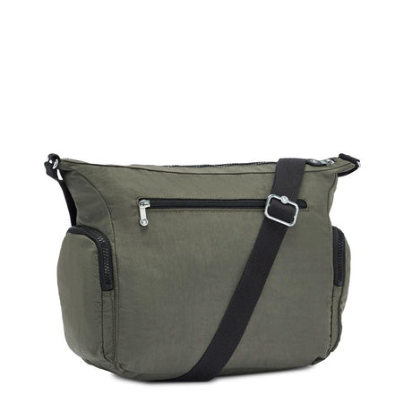 Kipling GABBIE M, Mittelgroße Umhängetasche, Green Moss (grün), Schultertasche mit Reißverschluss